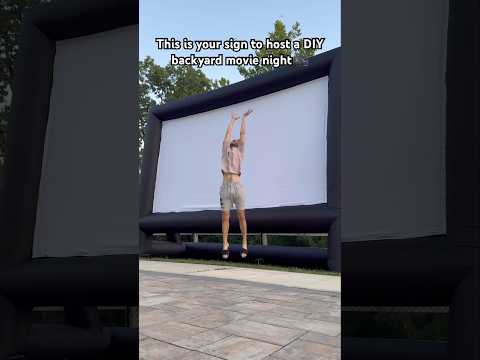 Surprised my friends with a DIY movie night🎥