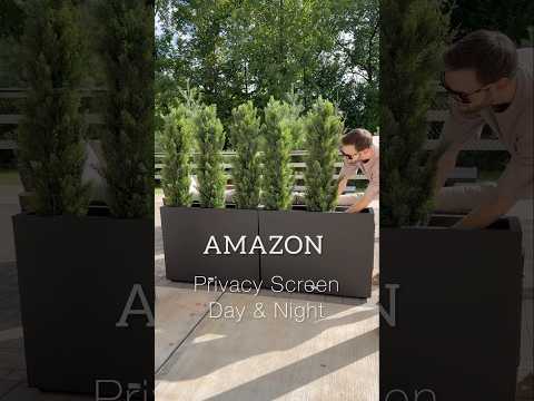 I’m obsessed😮‍💨 Cozy private screen out of cedar trees #amazonhome #outdoorliving