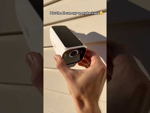 I let the AI cam spy on my backyard 🫣 #eufycams3pro #eufycam #eufy